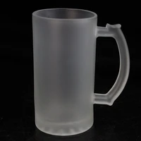 creative frosted glass glass mug with handle heat resistant water cup drinks cups bar utensils beer glasses glassware 450 ml