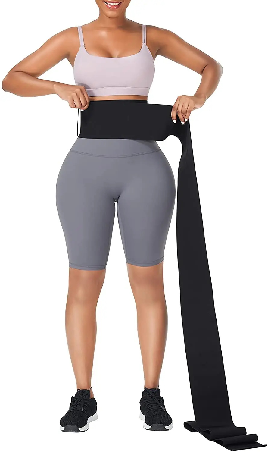 Waist Trainer for Women Snatch Bandage Tummy Sweat Wrap Plus Size Workout Waist Trimmer