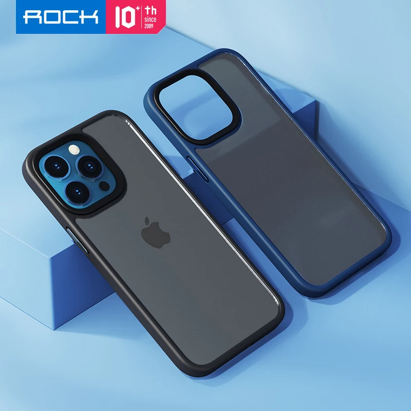 

For iPhone 13 14 Pro Max Case 2021 Original ROCK Shockproof Matte PC Case TPU Bumper Anti-knock ケース For iPhone 13 14 Pro Mini
