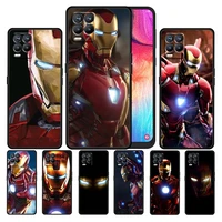 marvel iron man hot for oppo gt master find x5 x3 realme 9 8 6 c3 c21y pro lite a53s a5 a9 2020 tpu black phone case cover coque