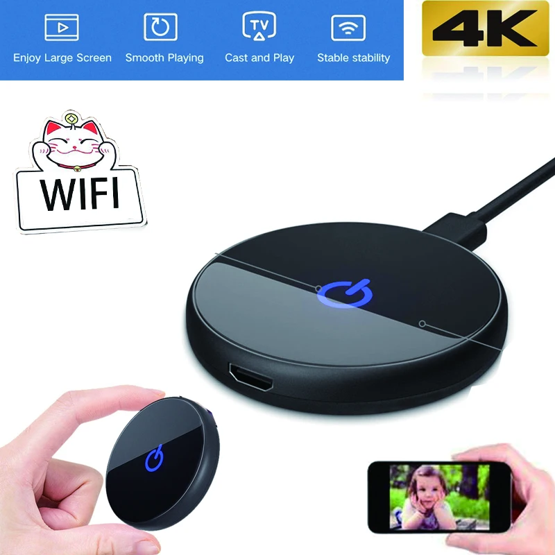 

C29 4K HD 60 Гц адаптер для дисплея, ресивер, двухдиапазонный Wi-Fi ТВ-Стик, совместимый с HDMI, DLNA, подходит для ТВ, телефонов IOS/Andorid Anycast