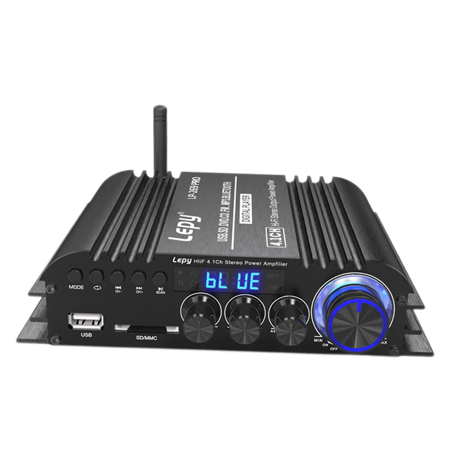 

4.1 CH Stereo Amplifier Output Power 58Wx2R/L Stereo + Active Subwoofer RCA x1 with Remote Control Speaker for TV Computer