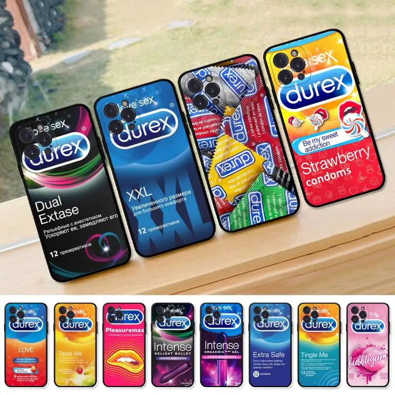 

Sexy condom box Phone Case for iPhone 13 12 Mini 11 14 Pro Max Xs X Xr 7 8 Plus 6 6s Se 2022 silicone Cover