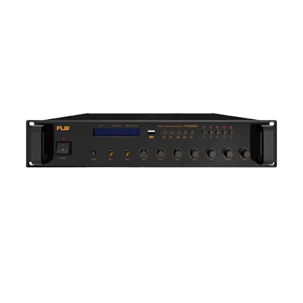 

IP Audio Public Address System Mixing Power 5 zones 100V Power Amplifier