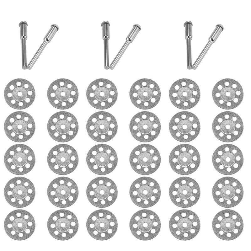 

NEW-30Pcs Accessories 20Mm Diamond Cutting Disc For Metal Grinding Wheel Disc Mini Circular Saw For Drill Rotary Tool