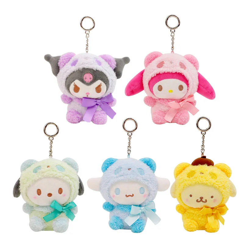 Милые плюшевые игрушки в стиле аниме панда мелодия коричная курица пурин собака