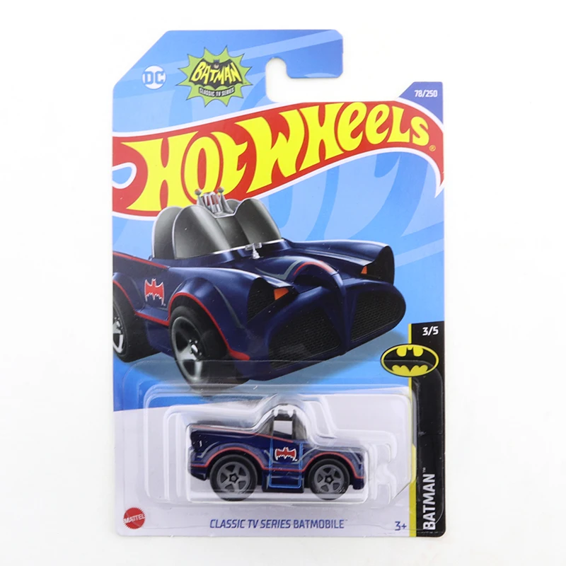 

2022 Hot Wheels CLASSIC TV SERIES BATMOBILE #78/250 BATMAN 3/5 Mini Alloy Coupe 1/64 Metal Diecast Model Car Kids Toys Gift