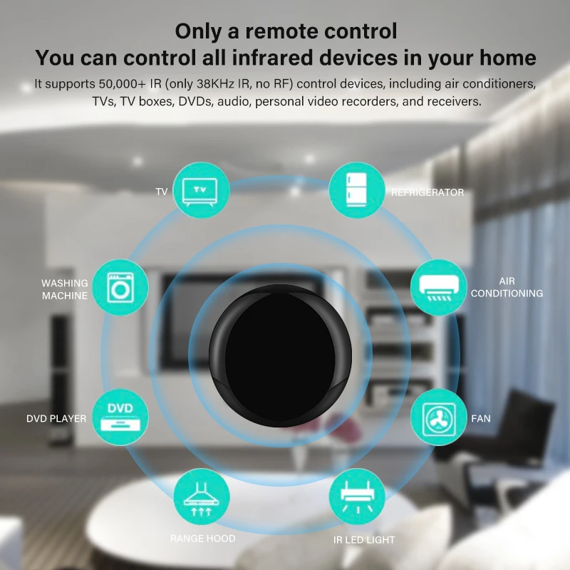 Aubess Tuya WiFi IR Remote Control Air Conditioner TV Smart Home Infrared Universal Controller With Alexa Google New | Обустройство