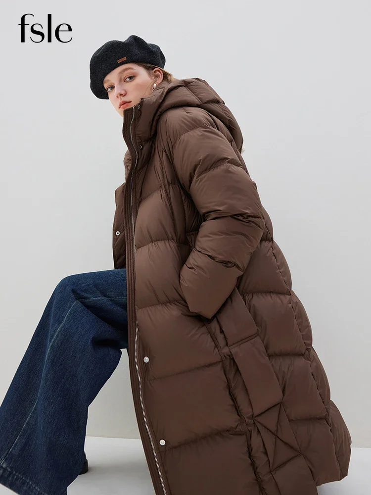 Пуховик женский зимний длинный