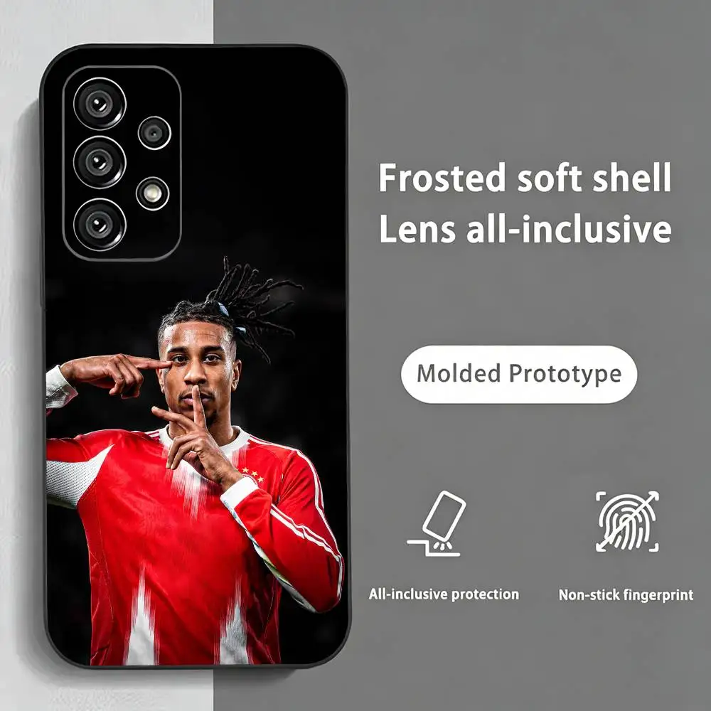 Фото Чехол для телефона Football M-Michael Olise, черный, силиконовый, мягкий, для Samsung S25, S24, S21, S22, S23, S30, Ultra, S20, Plus, FE, Lite №4