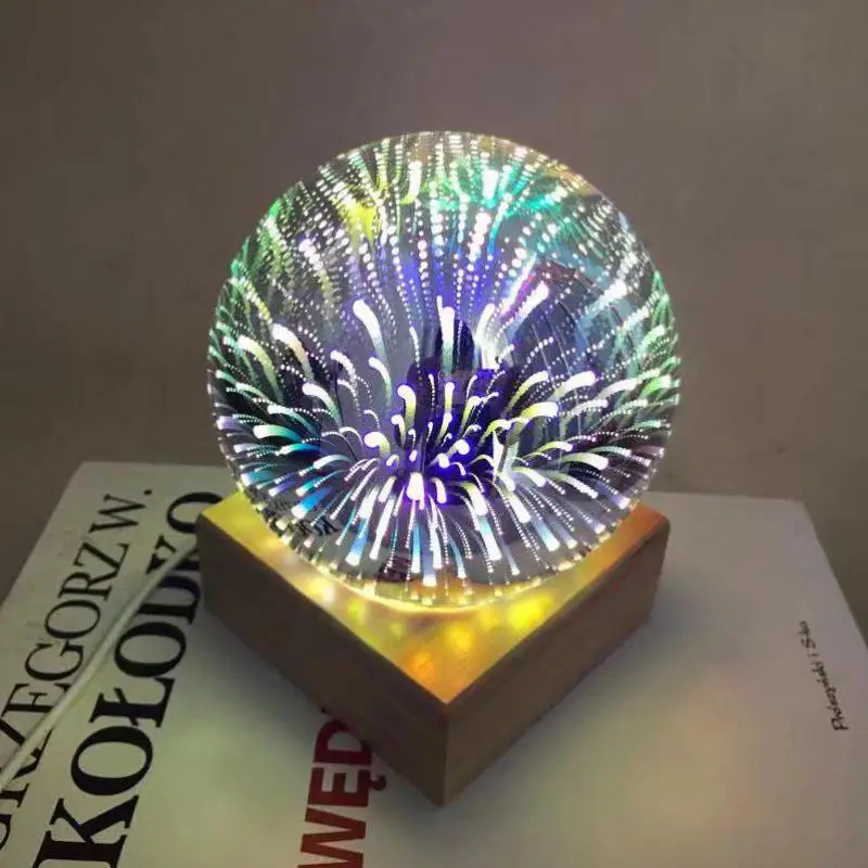 

Unique Colorful Crystal Glass Led Lamp Cover Small Led Night Light Electroplate Lighting Cover Usb Plug Colorful Led Desk Lamp