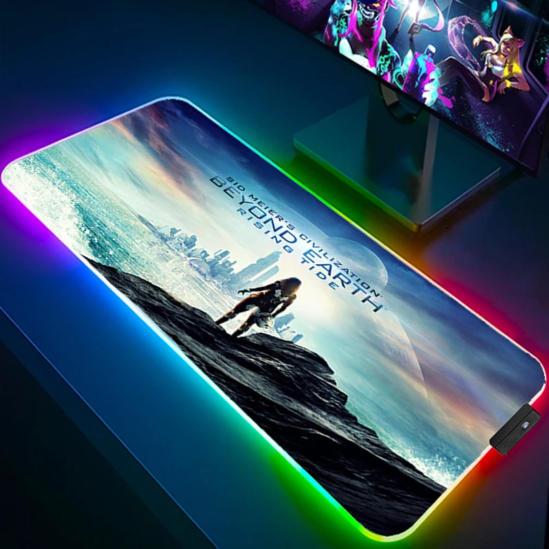 

Rgb коврик для мыши, игровой компьютер, Игровые ноутбуки, клавиатура, большой коврик для мыши, Xxl люминесцентный коврик, расширенный коврик дл...