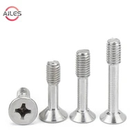 m2 5 m3 m4 m5 m6 m8 cross philips flat countersunk head screw with waisted shank 304 stainless steel cross recessed bolts