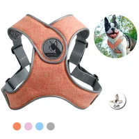 no pull sport dog harness reflective safety x type pet harness soft breathable mesh dog vest training for small medium outdoor