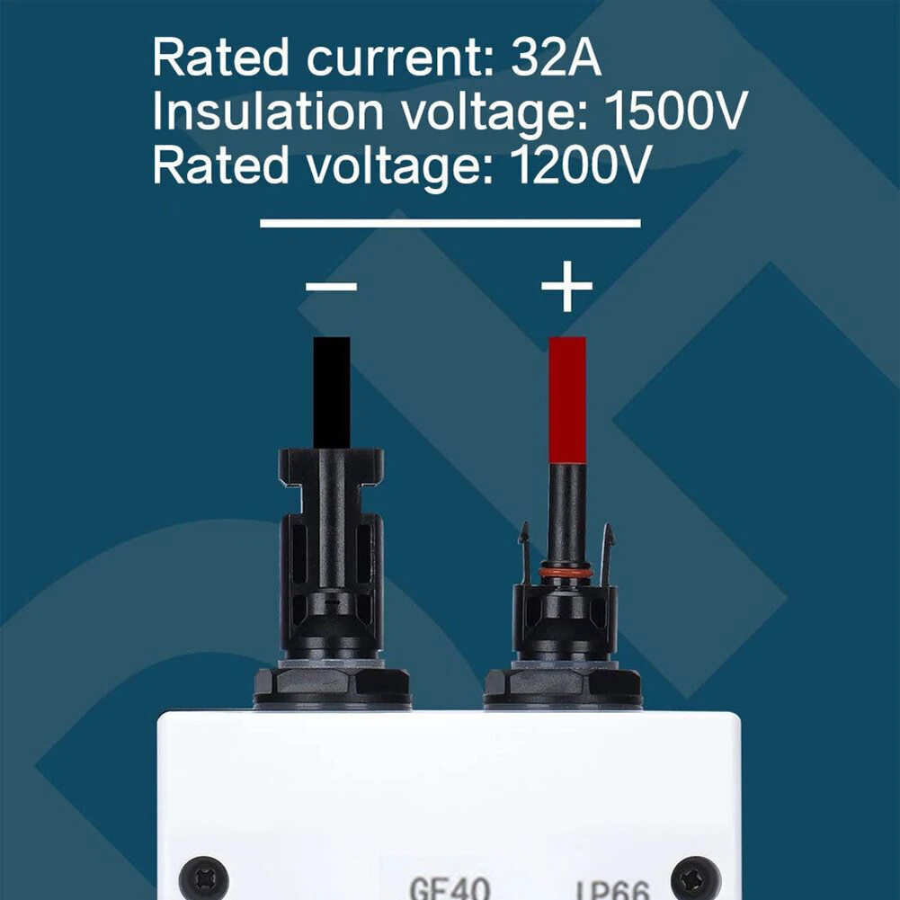 

DC Main Switch Circuit Breaker 4 Poles All-pole Disconnection Hell Material PC 1 Piece 32A Durable High-quality