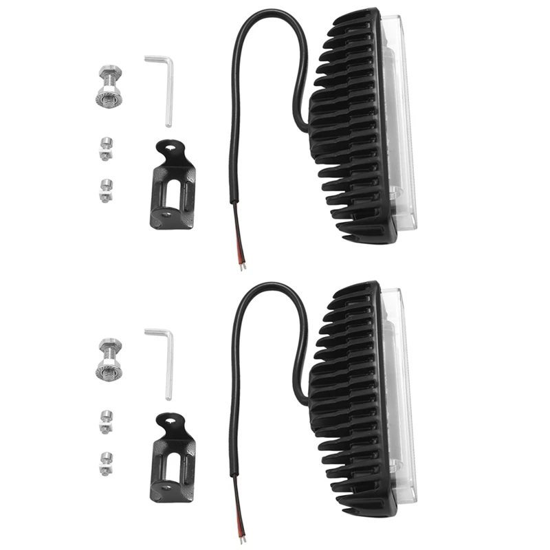 

4 Inch 30W Blue Line LED Forklift Truck Car Warning Lamp Safety Working Light Bar Warehouse Danger Area Light, (2Pcs)