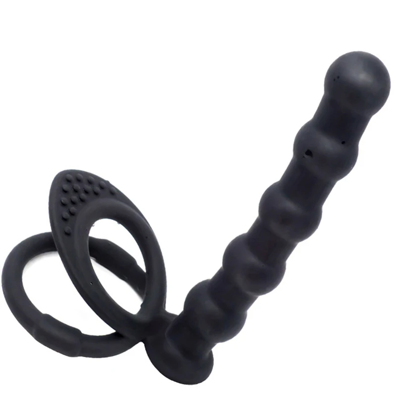 Двойное проникновение Анальная пробка секс-игрушки для пар Страпон