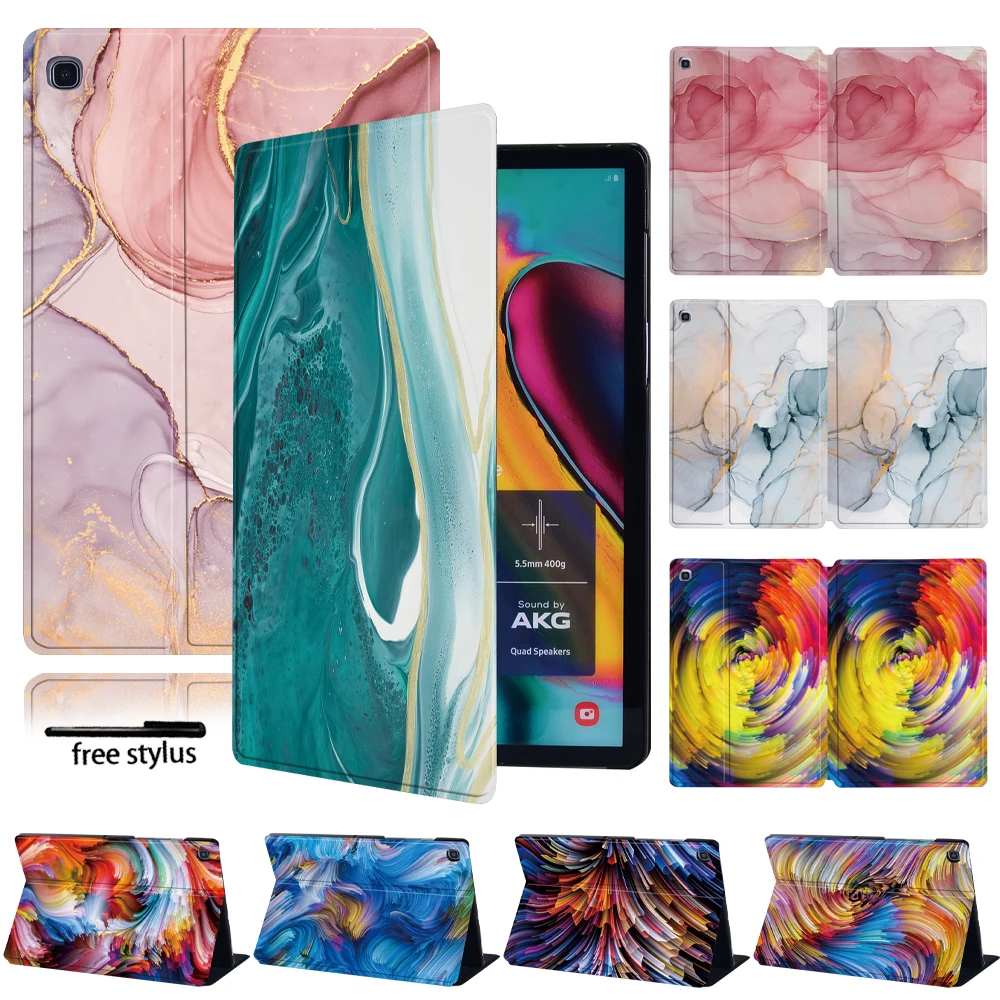 

Tablet Case for Samsung Galaxy Tab S6 Lite 10.4/Tab A 8.0/A6 7/10.1/Tab A 9.7/10.1/10.5/Tab E/ S5E Pu Leather Cover Case +Stylus