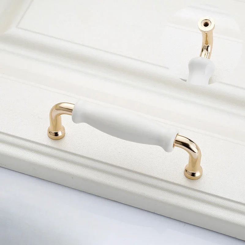 Винтажные ручки для ящиков керамические европейские высокоуровневые в сборе