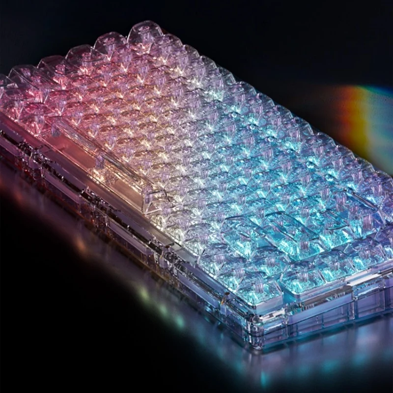 MonsGeek ICE75 Хрустальная механическая клавиатура с поддержкой RGB горячая заменяемая