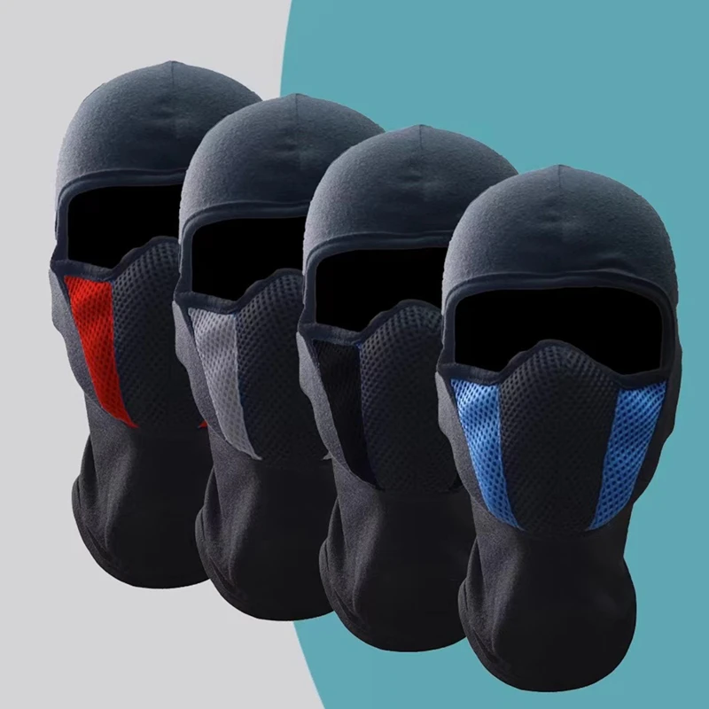 

Breathable Balaclava Motorcycle Full Face Mask Motor Cycling Bike Mask Motocross Helmet Cap Moto Riding Neck Face Mask Summer
