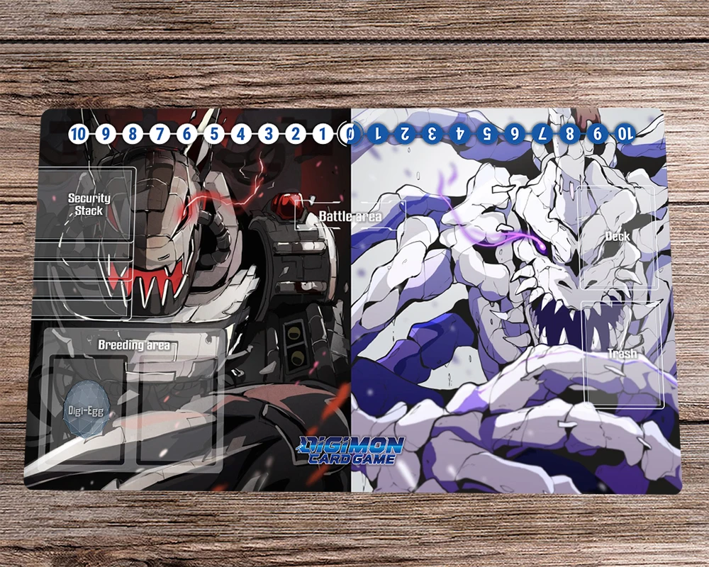 Игровой коврик Digimon Machinedramon & skullgraymon, игровой коврик для торговых карт DTCG, коврик для настольного стола, игровой коврик для мыши, коврик для мыши 60x35 см