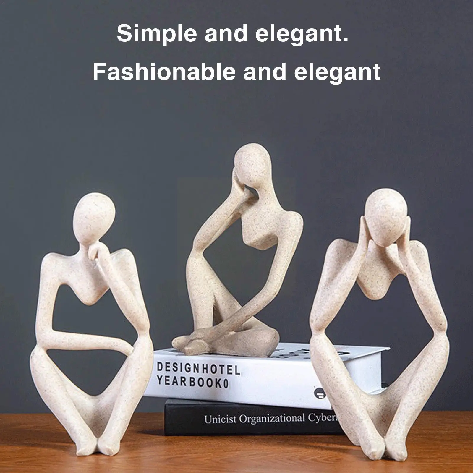 

Статуя истончика и скульптуры, статуя истончика из смолы, художественное украшение для рабочего стола на новоселье, скандинавский подарок, ...