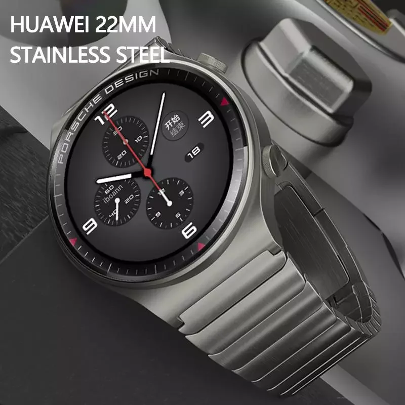 

GT2 Metal Strap Stainless Steel Strap 22mm Watch GT 2 Pro 2e Original Grey Metal Watchband