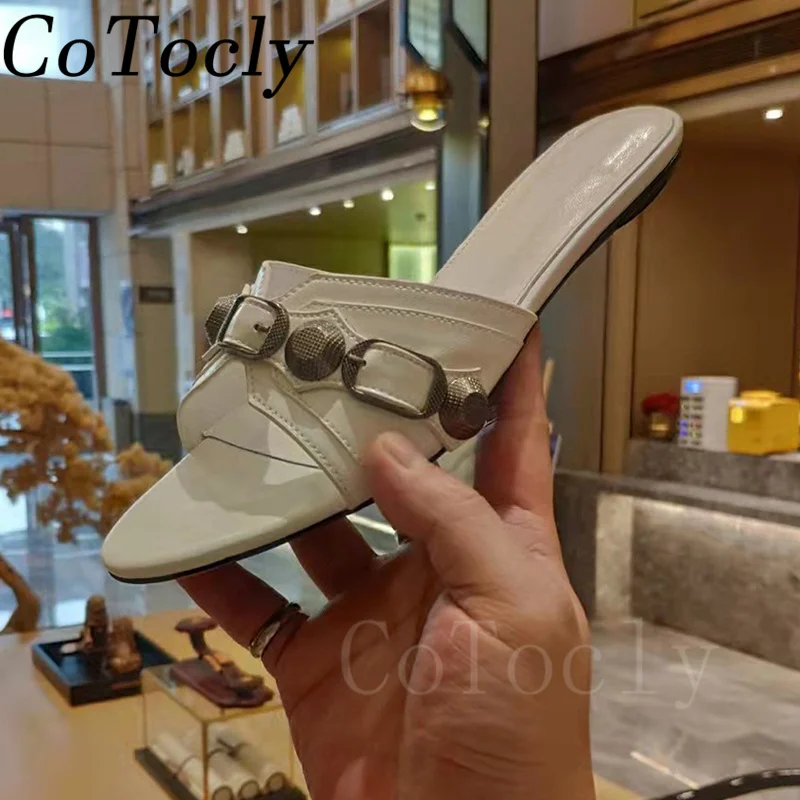 Шлепанцы женские с острым носком сандалии-гладиаторы на высоком каблуке