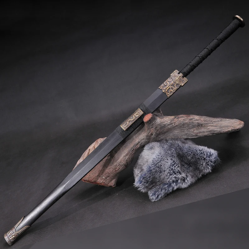 Китайская меч ИМИТИРОВАННАЯ Дамасская сталь лезвие металлическое ремесло