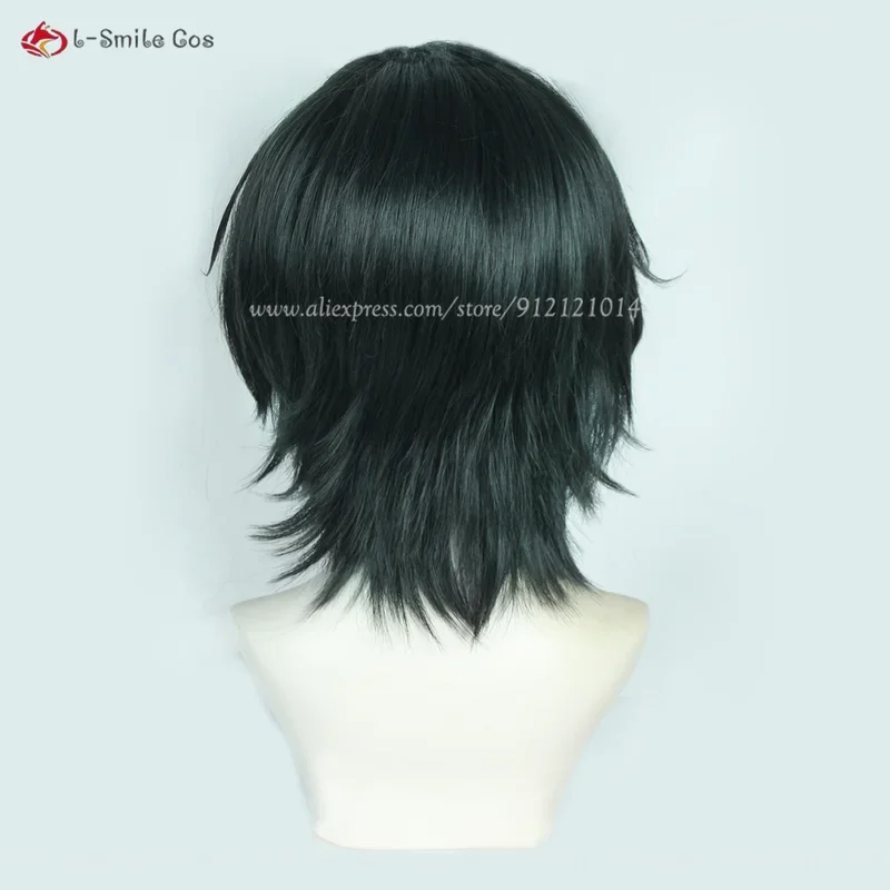 Парик для косплея из аниме feitan potoo короткие черные зеленые парики термостойкие