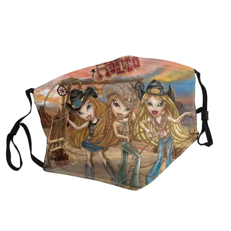 Bratz Rock Angelz Anime TV Movies Non-Disposable Face Mask Cartoon Animation Dustproof Protection Cover Respirator Mouth Muffle