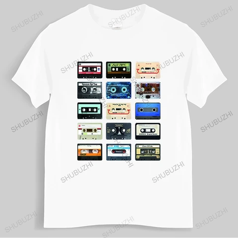 Anime  Music disk Printed O-neck Shirts Funny Comfortable T-shirts Casual Cotton shubuzhi brand daily Tops Streetwears