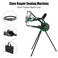 hand machine cobbler shoe repair machine manual mending dual cotton nylon line shoe sewing for shoes bags cloth leather goods