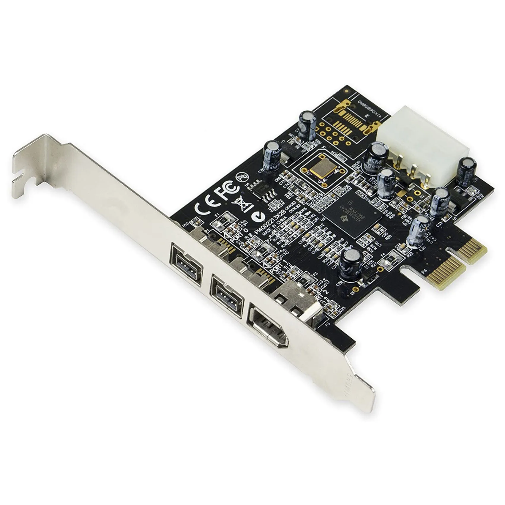 

SY-PEX30016 3 порта IEEE 1394 Firewire 1394B & 1394A PCIe 1,1 X1 карта чипсета TI XIO2213B требует драйвер Legacy
