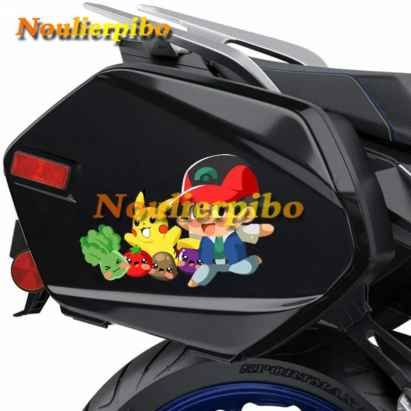 Забавные мультяшные автомобильные наклейки Покемон Пикачу сяочжи ПВХ