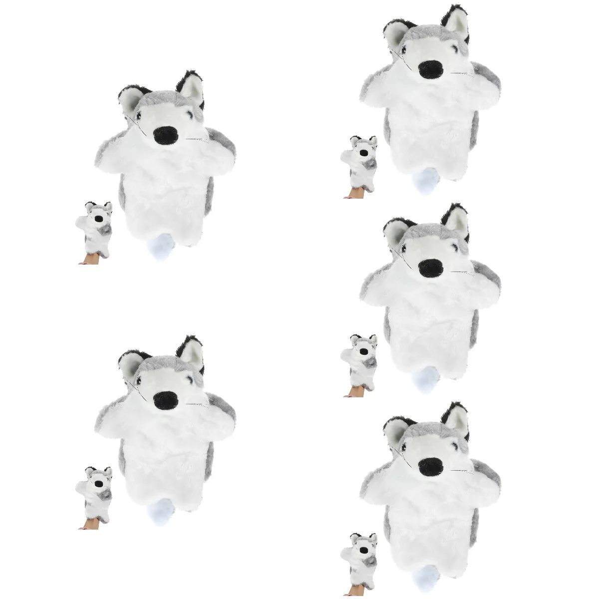 

Набор из 5 игрушечных кукол для раннего развития, плюшевые куклы, игрушки-пазлы, мультяшный маленький палец, набивные Игрушки для малышей