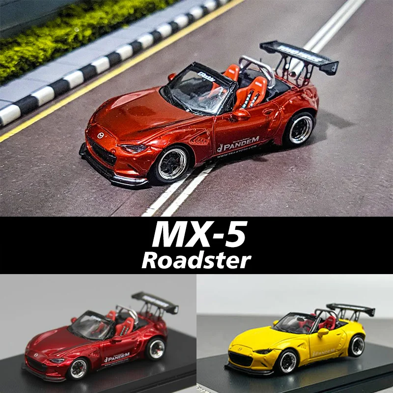 1:64 стрит оружие SW Mx5 родстер металлик красный ярко-желтый Panrem диорама коллекция