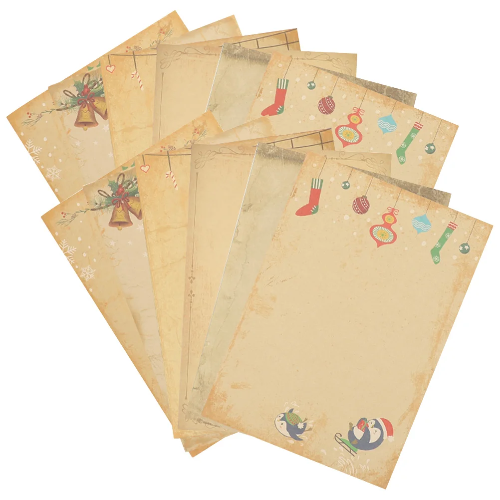 

72 Sheets Christmas Stationery Stationary Supply Letter Writing Paper Invitation