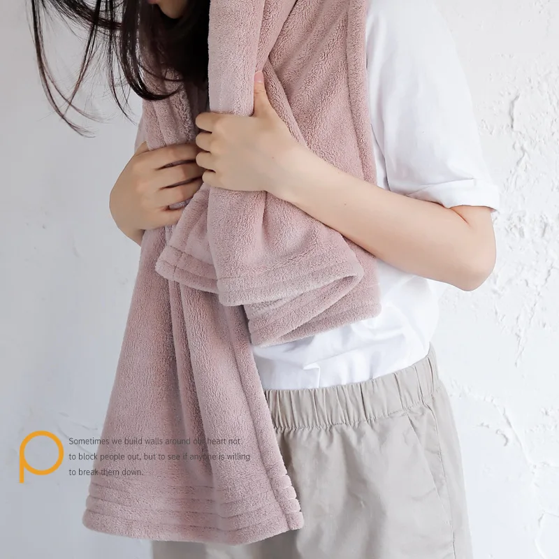

Soft 70x140cm Bath Towels Coral Fleece Towel for Adult Kids Bathroom Cleaning Dry Face Hair Body Towel Solid Color Home Textile