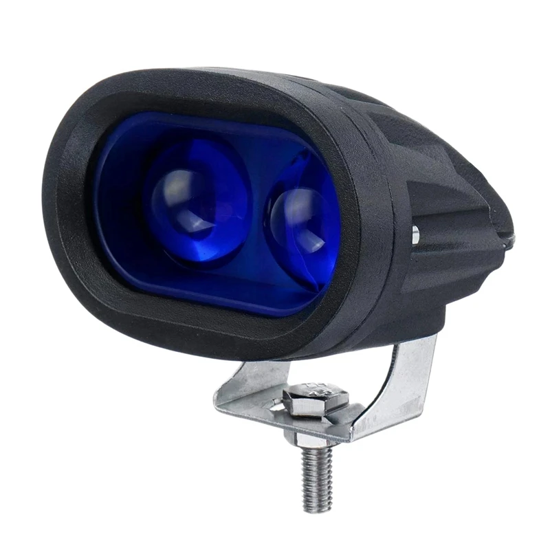 

4X 10V-80V Vehicle Blue LED Warning Signal Lamp Forklift Truck Work Spot Safety Light Car 20W Industrial Safety Lamp