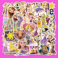 103050pcs disney movie tangled stickers pvc phone luggage laptop guitar skateboard decals stickers kids toys girls gifts