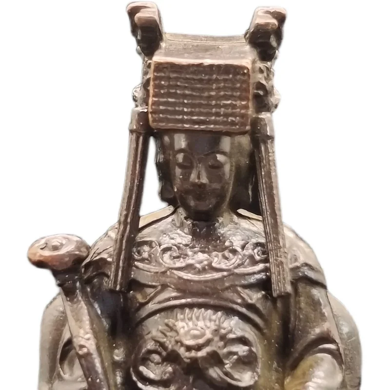 

Antique Bronze Heavenly Concubine Queen of Heaven, Chinese Sea God, Mazu Statue, Office Antique Miscellaneous Collection