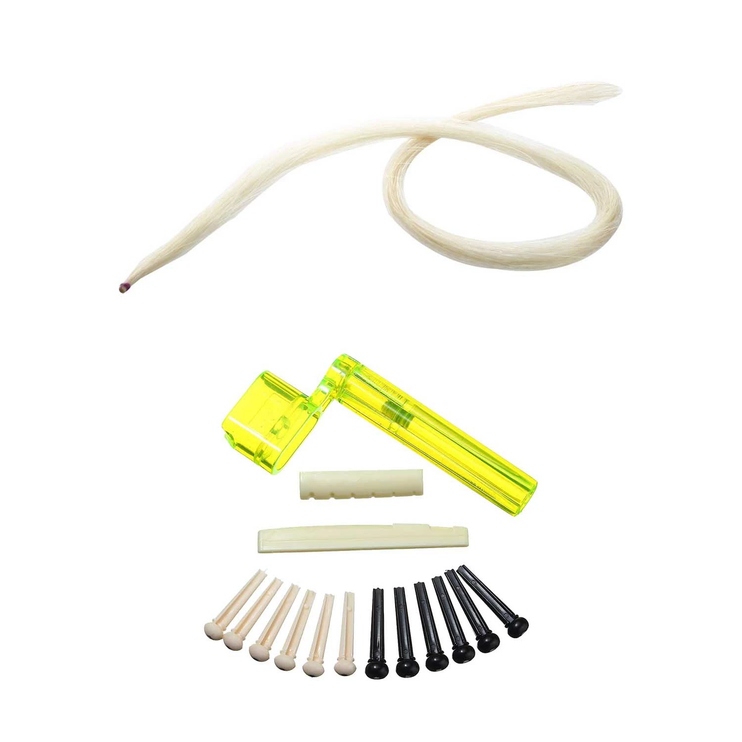 

Лидер продаж, 32 дюйма, 80 см, скрипка с бантом, натуральный волос, конский волос, белый и 6 струн, акустическая гитара, гайка, седло, часть + 2X нам...