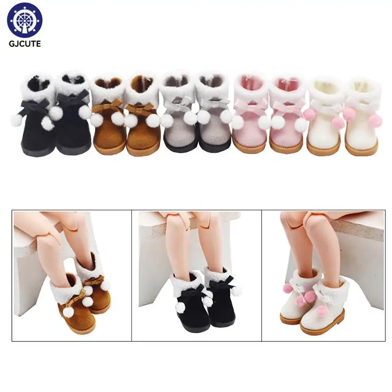 

1 пара, зимние ботинки для кукол, 1/8 х 1/6 см