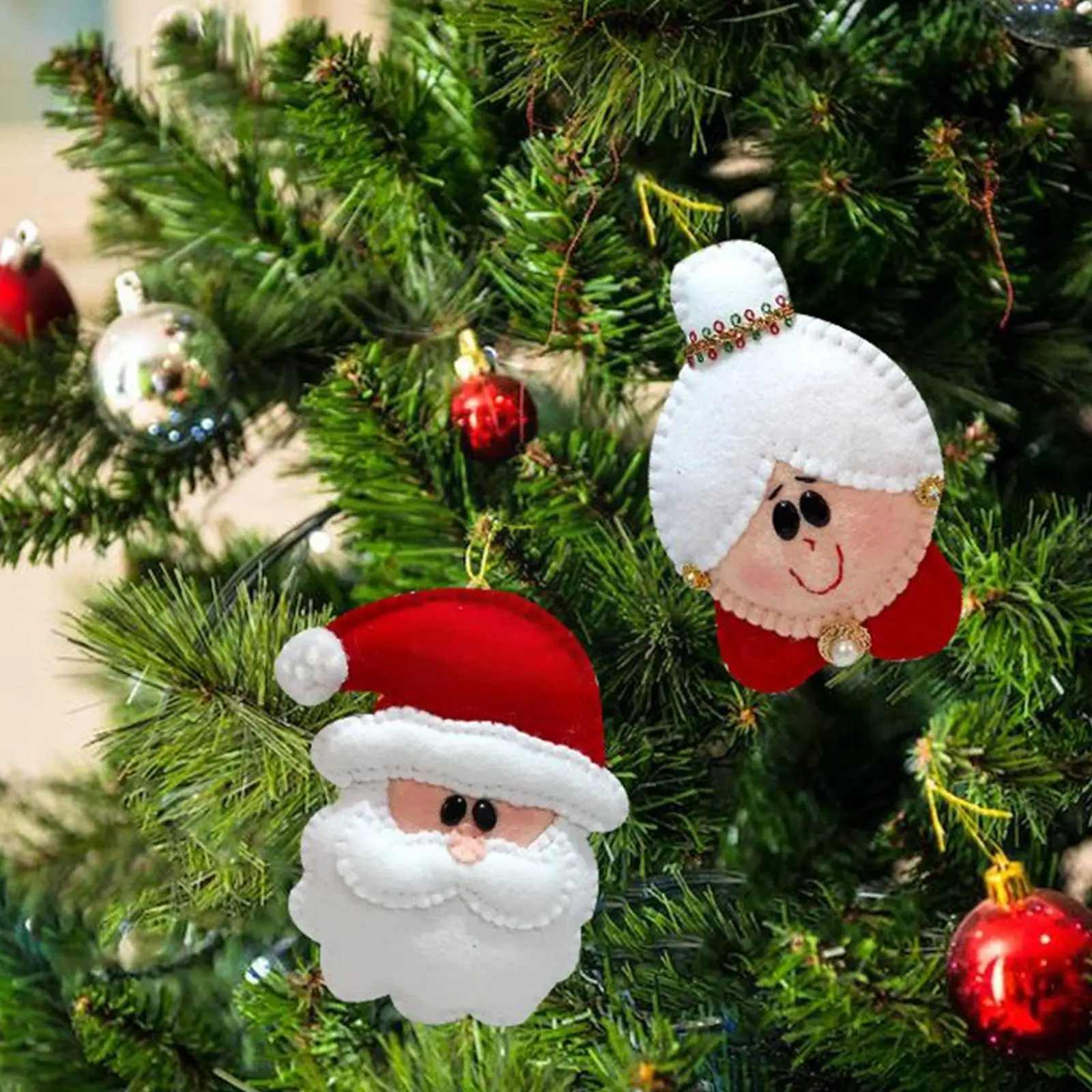 

6/8/10 Inch Santa Mrs Claus Felt Ball Template Sewing Diy Christmas Art Set Ruler Decoration Craft Hanging Template Tree Se C8c7