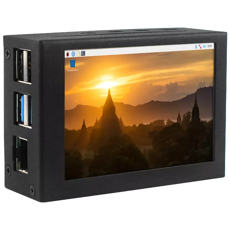 

For Raspberry Pi 4 B 3.5 inch Touchscreen 480x320 LCD with Cooling Fan Heat Sinks Aluminium Case for Raspberry 4 B /3B+ /3B /2B