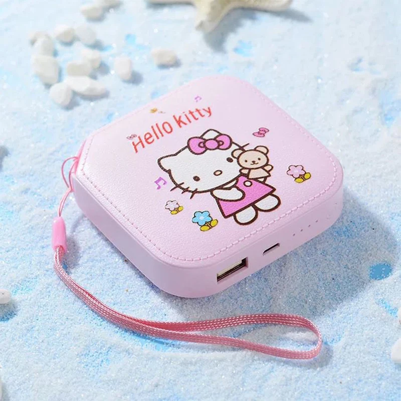 

10000Mah Sanrio Hello Kitty Anime Figure Mobile Power Portable High Capacity Fast Charge Smart Adaptation Christmas Girl Gift