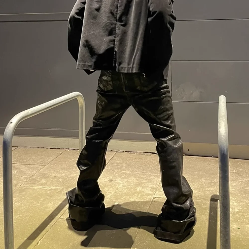 Мужские прямые джинсы оверсайз