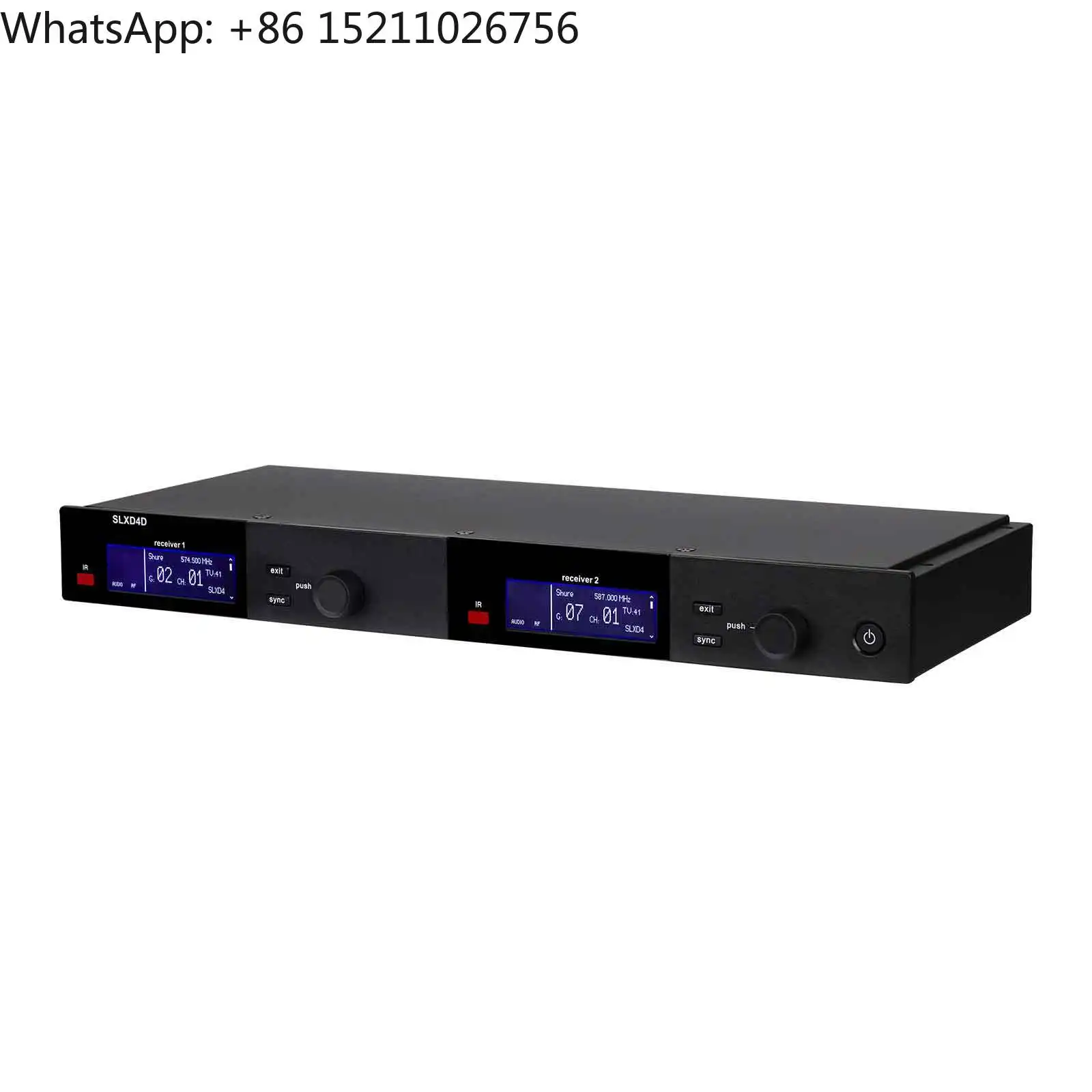 Фото SLXD4D SLXD24 BETA58A Двухканальная беспроводная микрофонная система UHF Инфракрасная частота соответствия Караоке Церковный выступ №4